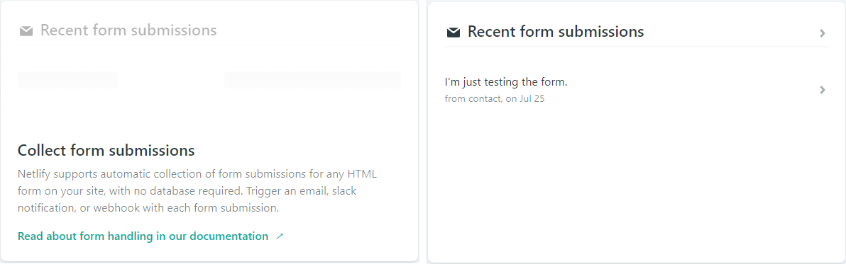 No forms vs detected forms